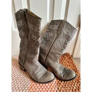 FM 1101 Women’s Cowgirl Boots Gray Size 9.5
